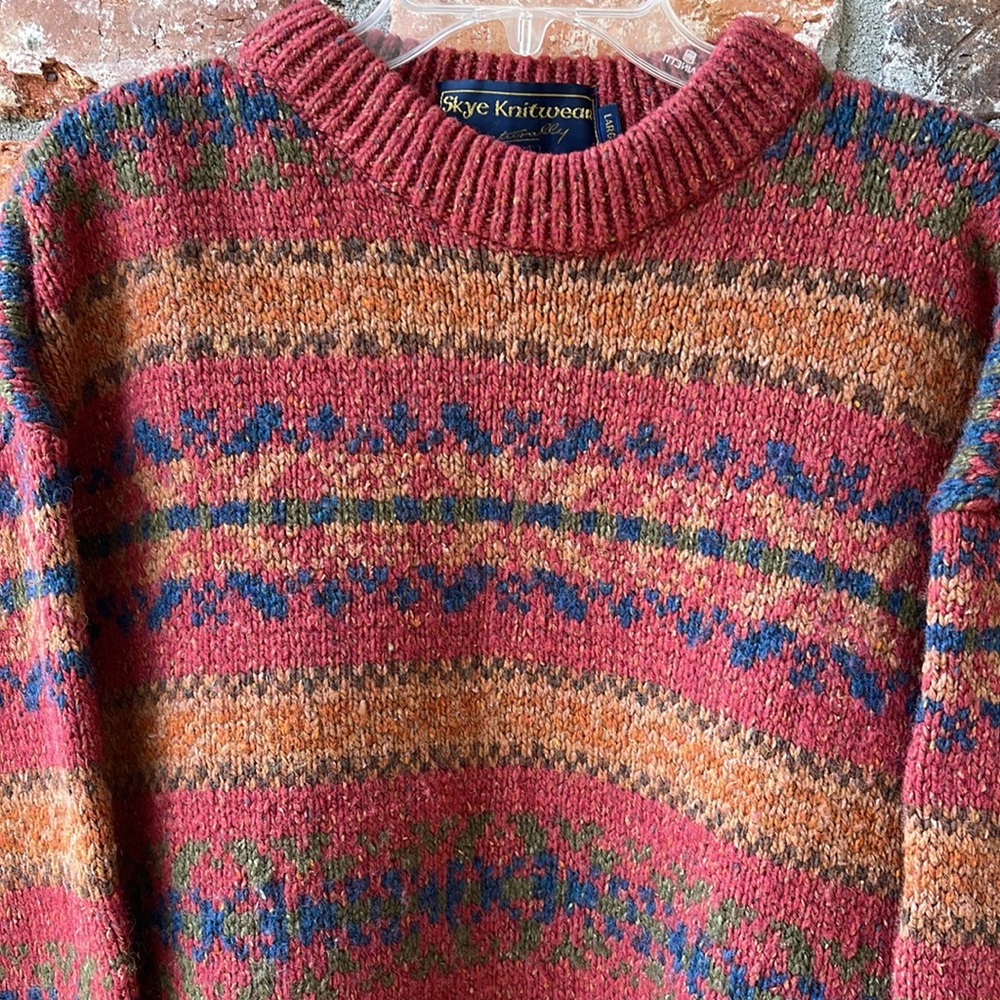 Vintage Skye Knitwear Chunky Wool/Silk Sweater - Size Large